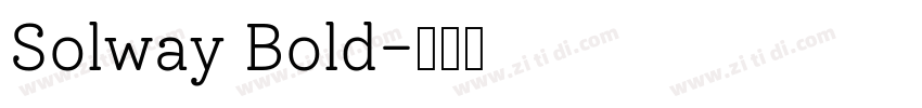 Solway Bold字体转换